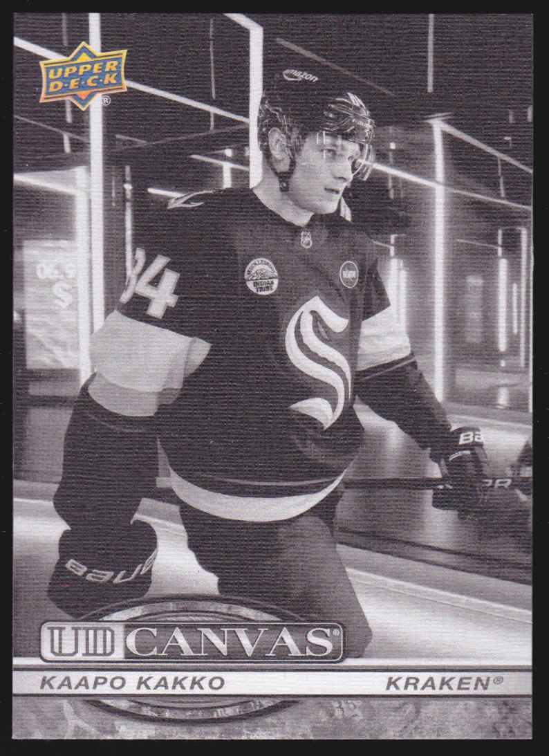 (image for) 2025-26 Upper Deck UD Canvas Black and White #C4 Kaapo Kakko