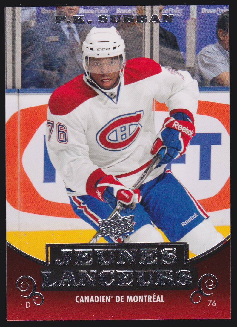2010-11 Upper Deck French #231 P.K. Subban YG RC (image for) 2010-11 Upper Deck French #231 P.K. Subban YG RC