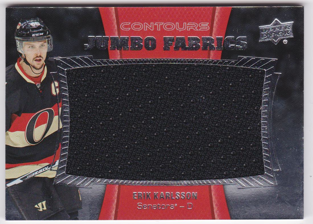 (image for) 2015-16 Upper Deck Contours Jumbo Fabrics #JJEK Erik Karlsson
