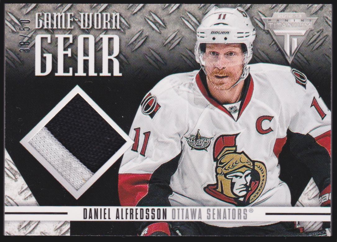 (image for) 2012-13 Panini Titanium Game Worn Gear Prime #GGDA Daniel Alfredsson 38/50 - Jerseys