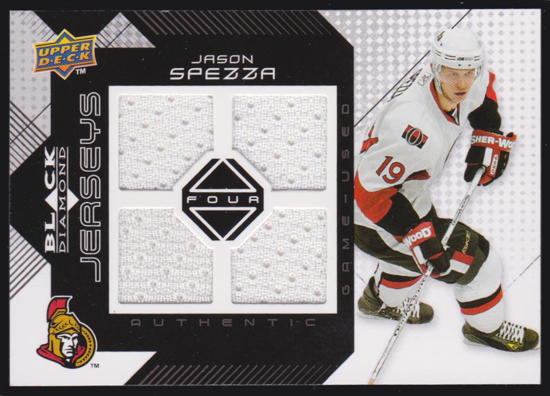 (image for) 2008-09 Black Diamond Jerseys Quad #BDJSP Jason Spezza