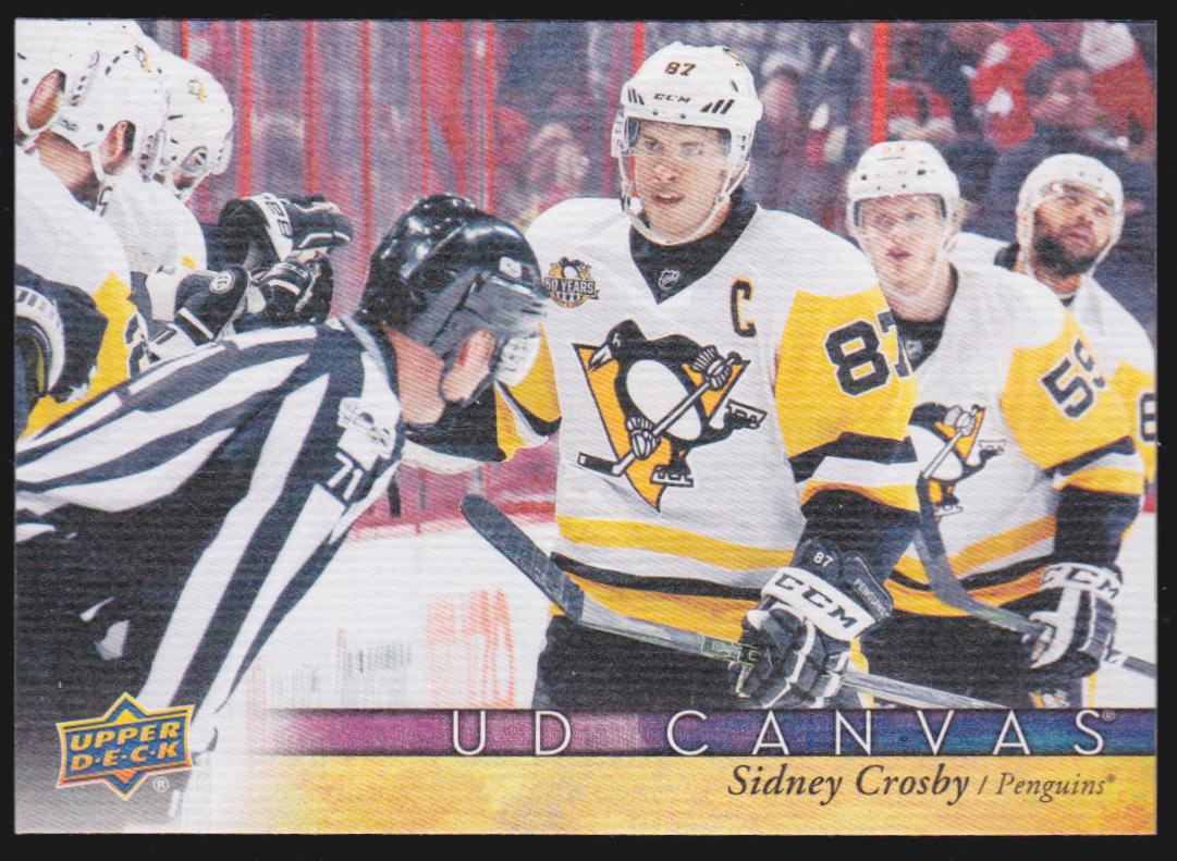 2017-18 Upper Deck Canvas #C66 Sidney Crosby (image for) 2017-18 Upper Deck Canvas #C66 Sidney Crosby