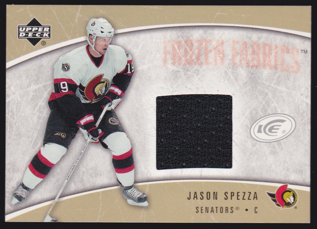 2005-06 Upper Deck Ice Frozen Fabrics #FFSP Jason Spezza (image for) 2005-06 Upper Deck Ice Frozen Fabrics #FFSP Jason Spezza