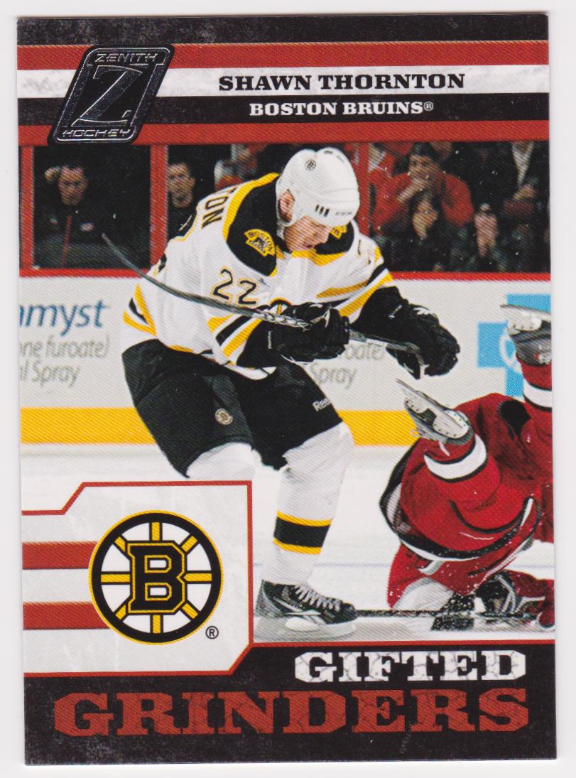 2010-11 Zenith Gifted Grinders #16 Shawn Thornton (image for) 2010-11 Zenith Gifted Grinders #16 Shawn Thornton