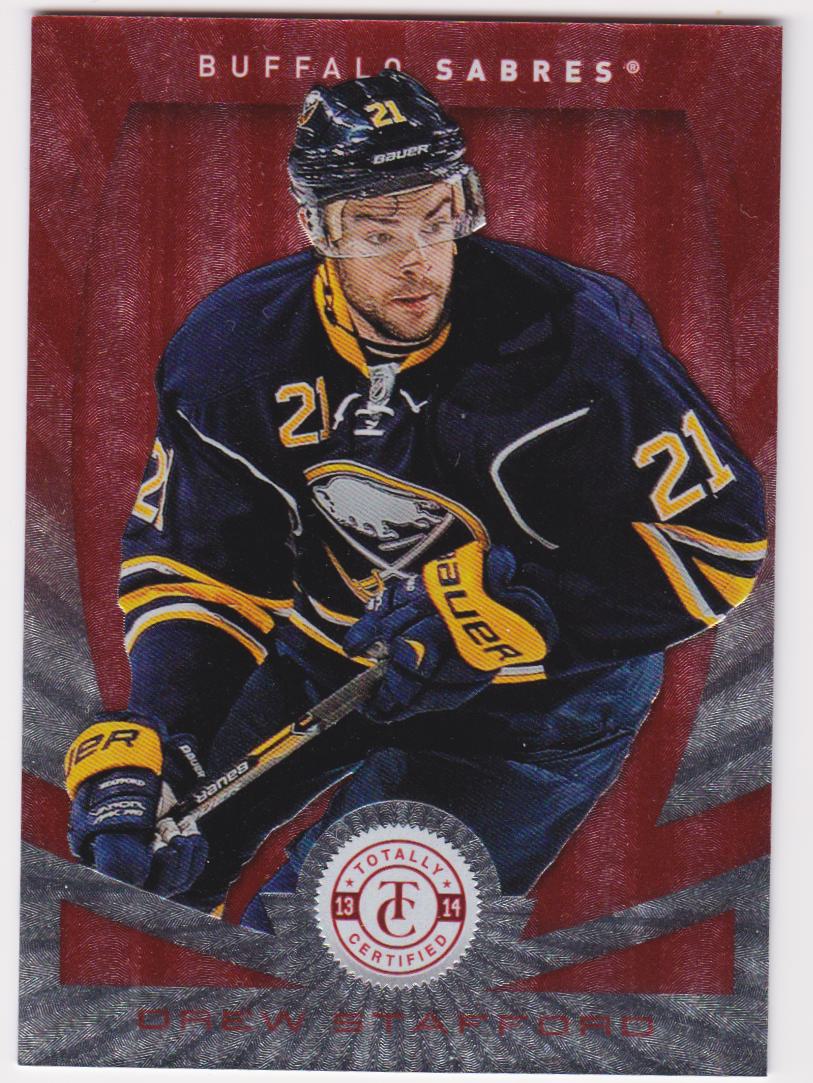 2013-14 Totally Certified Platinum Red #46 Drew Stafford (image for) 2013-14 Totally Certified Platinum Red #46 Drew Stafford
