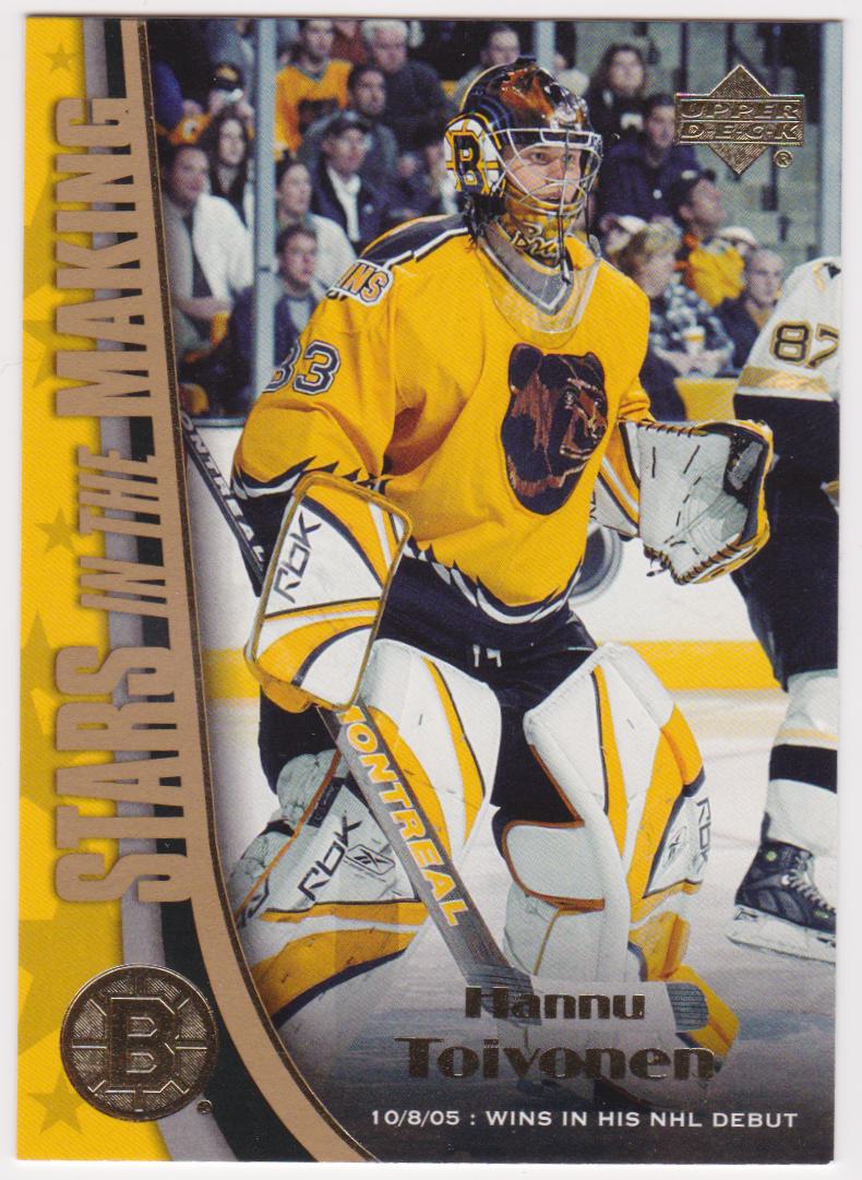 2005-06 Upper Deck Stars in the Making #SM9 Hannu Toivonen (image for) 2005-06 Upper Deck Stars in the Making #SM9 Hannu Toivonen
