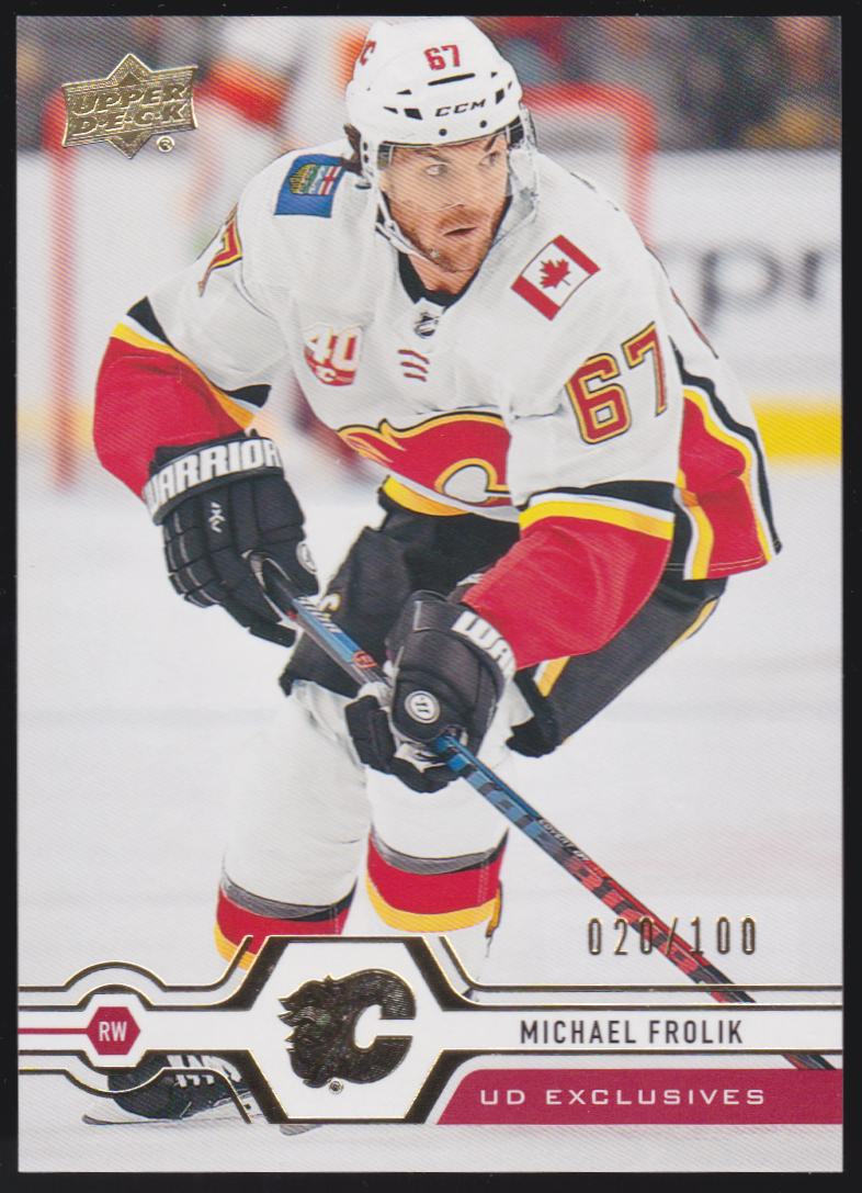 (image for) 2019-20 Upper Deck Exclusives #434 Michael Frolik 020/100