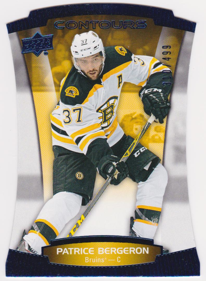 (image for) 2015-16 Upper Deck Contours Blue #25 Patrice Bergeron 310/499