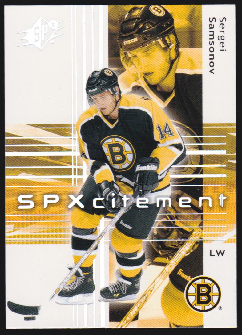 2002-03 SPx #78 Sergei Samsonov (image for) 2002-03 SPx #78 Sergei Samsonov
