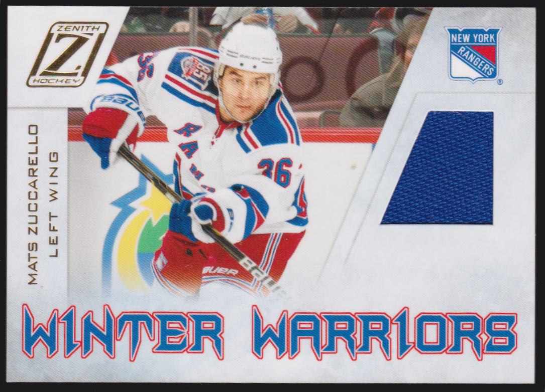 2010-11 Zenith Winter Warriors Materials #MZ Mats Zuccarello (image for) 2010-11 Zenith Winter Warriors Materials #MZ Mats Zuccarello