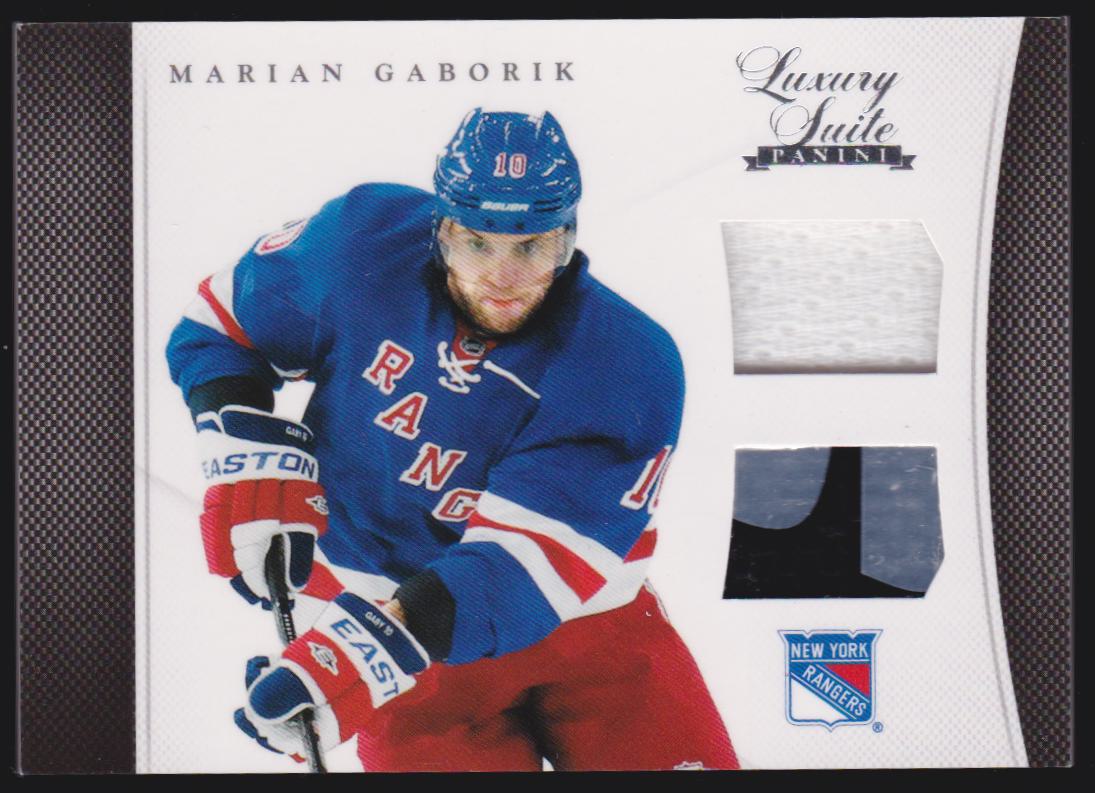 2011-12 Luxury Suite #33 Marian Gaborik / Jerseys & Stick (image for) 2011-12 Luxury Suite #33 Marian Gaborik / Jerseys & Stick