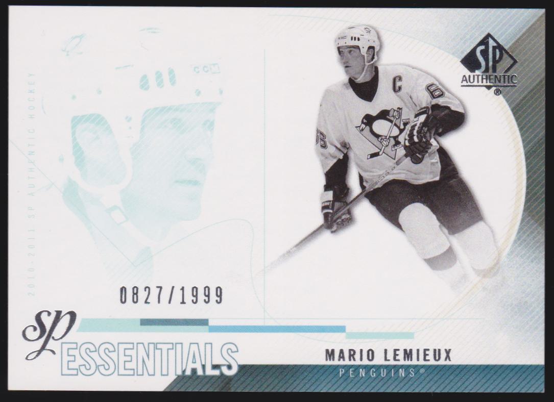 (image for) 2010-11 SP Authentic #166 Mario Lemieux Essentials 0827/1999