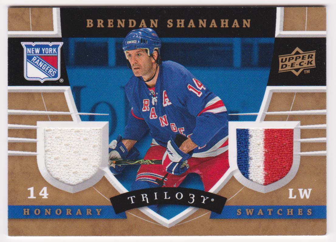 2008-09 Upper Deck Trilogy Honorary Swatches #HSBS Brendan Shanahan - Jerseys (image for) 2008-09 Upper Deck Trilogy Honorary Swatches #HSBS Brendan Shanahan - Jerseys