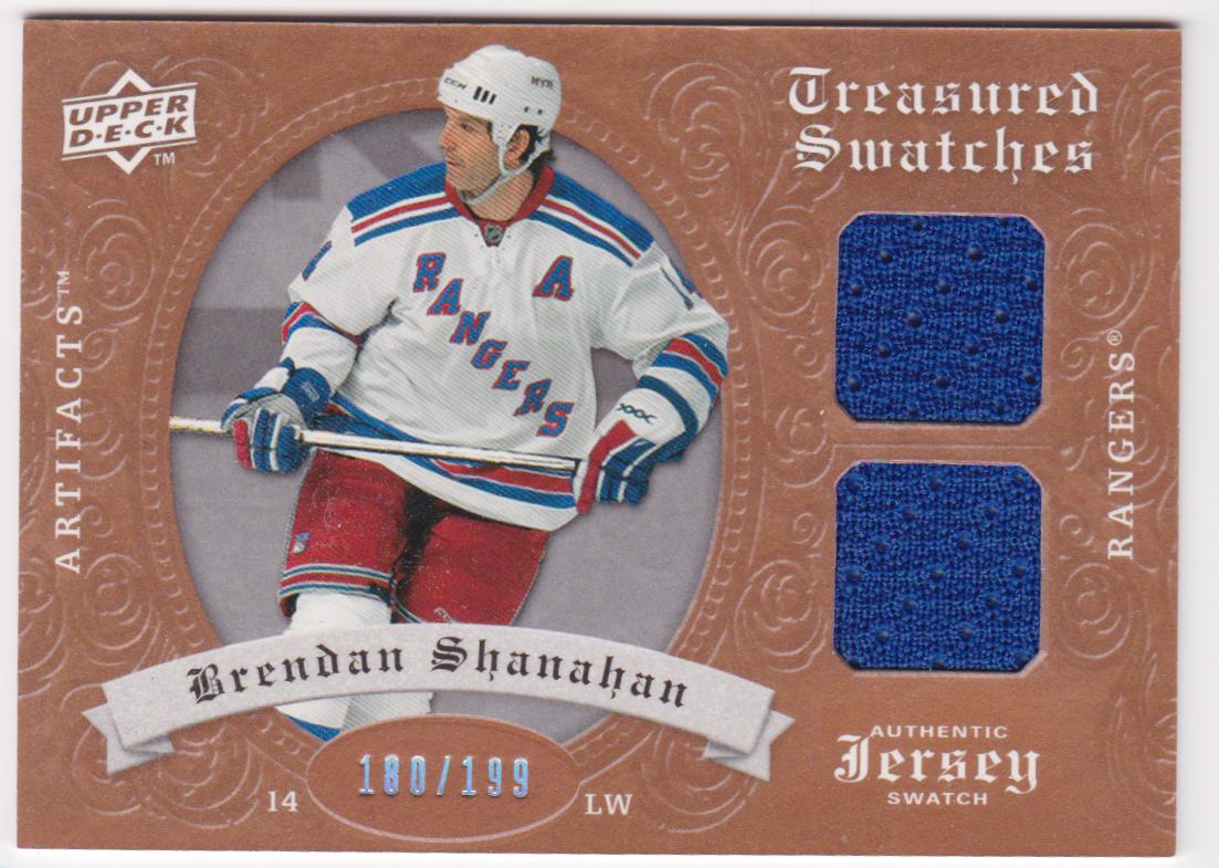 (image for) 2008-09 Artifacts Treasured Swatches Dual #TSDBS Brendan Shanahan 180/199