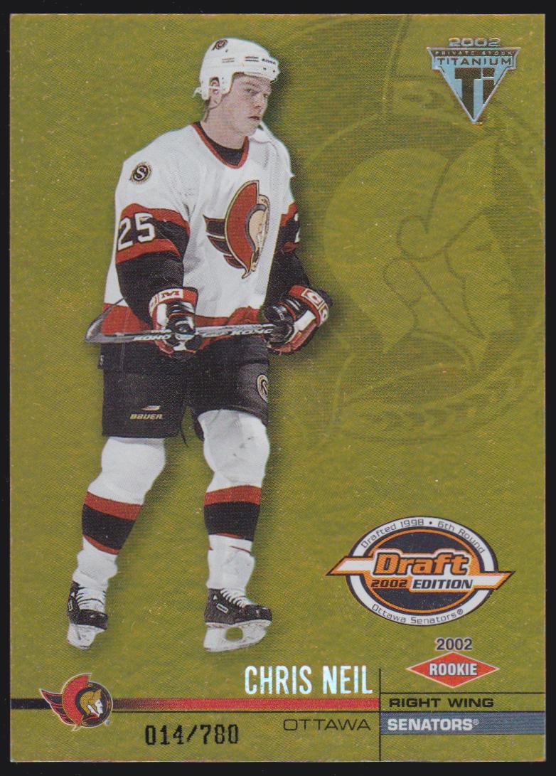 (image for) 2001-02 Titanium Draft Day Edition #154 Chris Neil RC