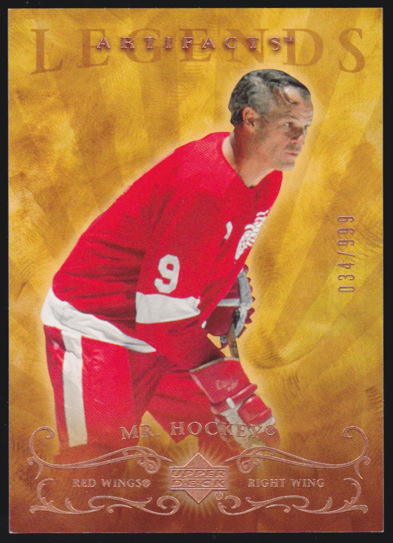 2006-07 Artifacts #143 Gordie Howe LEGENDS 034/999 (image for) 2006-07 Artifacts #143 Gordie Howe LEGENDS 034/999