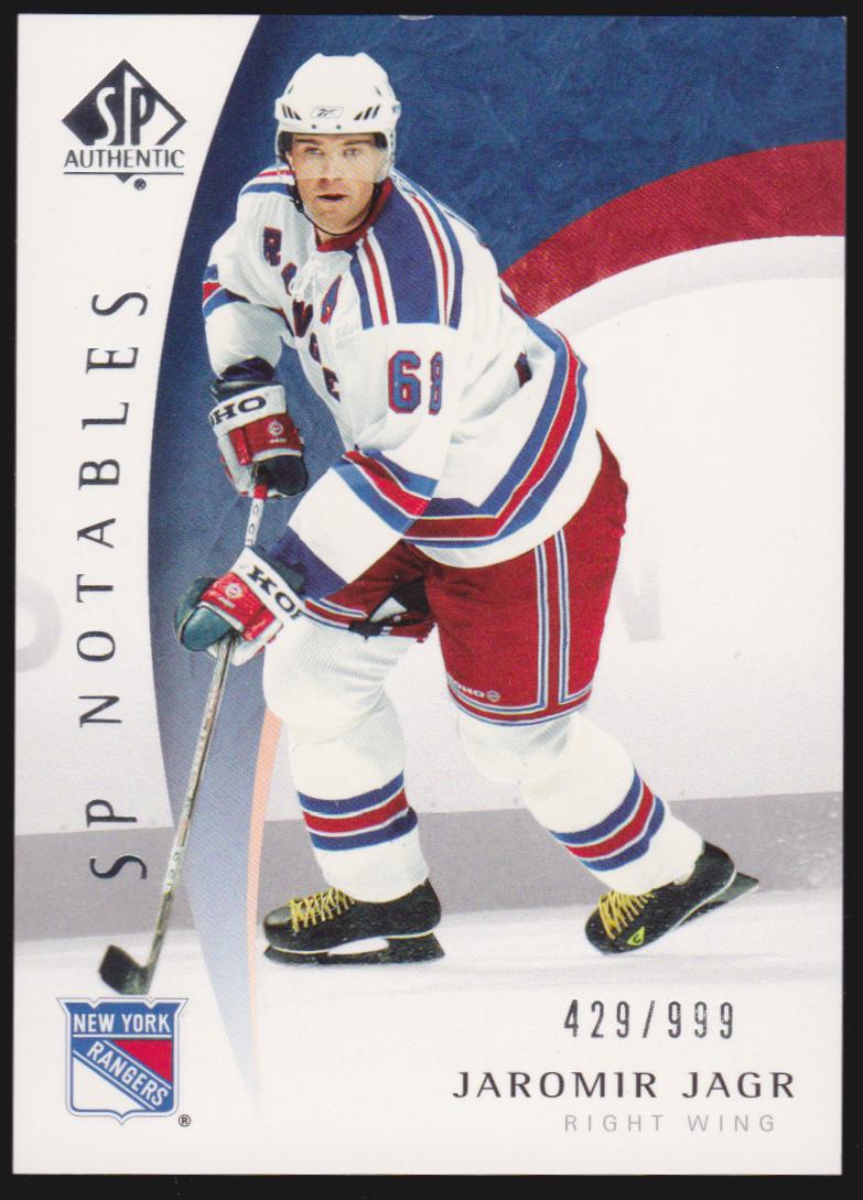 (image for) 2005-06 SP Authentic #103 Jaromir Jagr - Notables 429/999