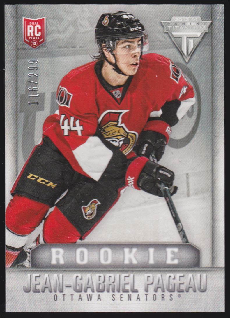(image for) 2013-14 Panini Titanium Retail #159 Jean-Gabriel Pageau RC 116/299