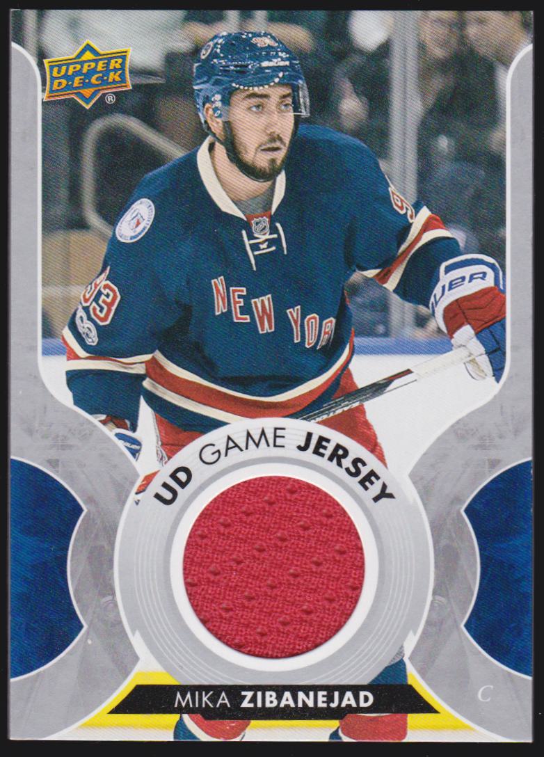(image for) 2017-18 Upper Deck Game Jerseys #GJZI Mika Zibanejad