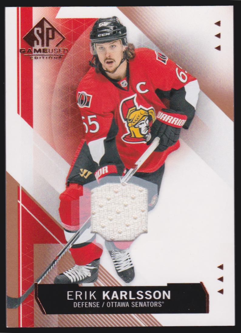 2015-16 SP Game Used Copper Jerseys #26 Erik Karlsson (image for) 2015-16 SP Game Used Copper Jerseys #26 Erik Karlsson