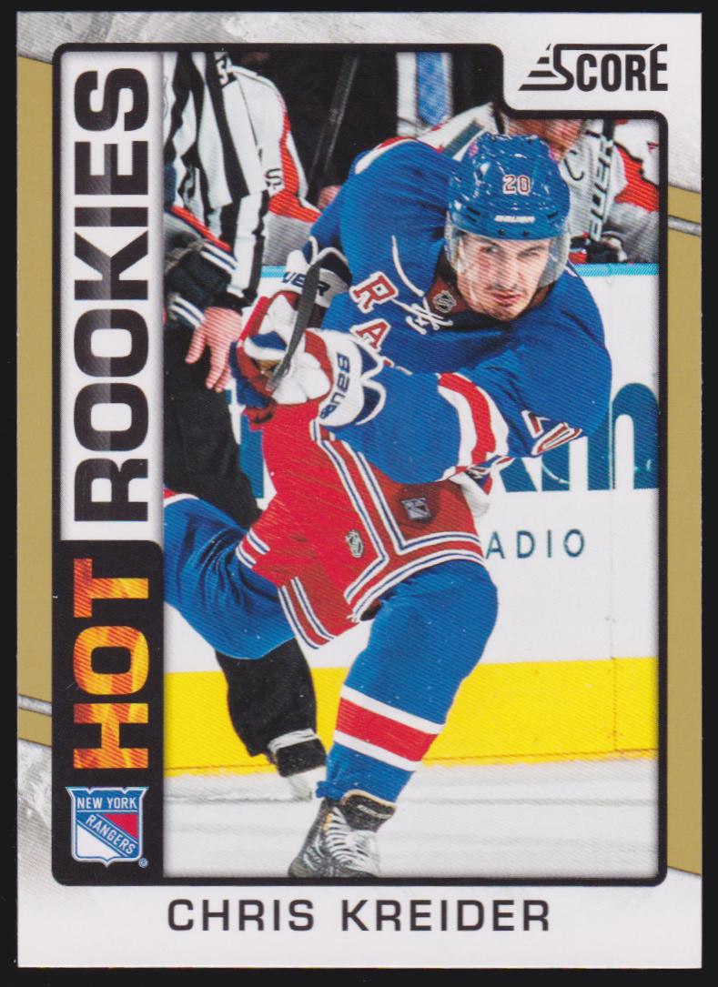 2012-13 Score Gold Rush #543 Chris Kreider Hot Rookies (image for) 2012-13 Score Gold Rush #543 Chris Kreider Hot Rookies