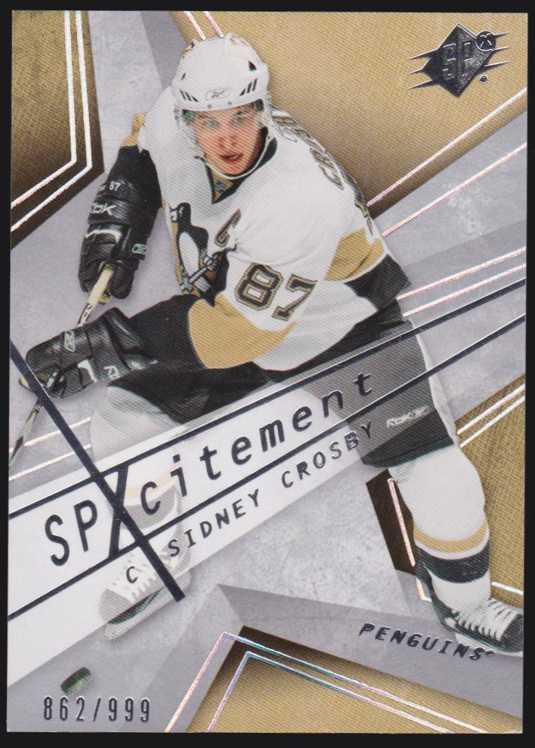 (image for) 2008-09 SPx SPxcitement #X60 Sidney Crosby 862/999