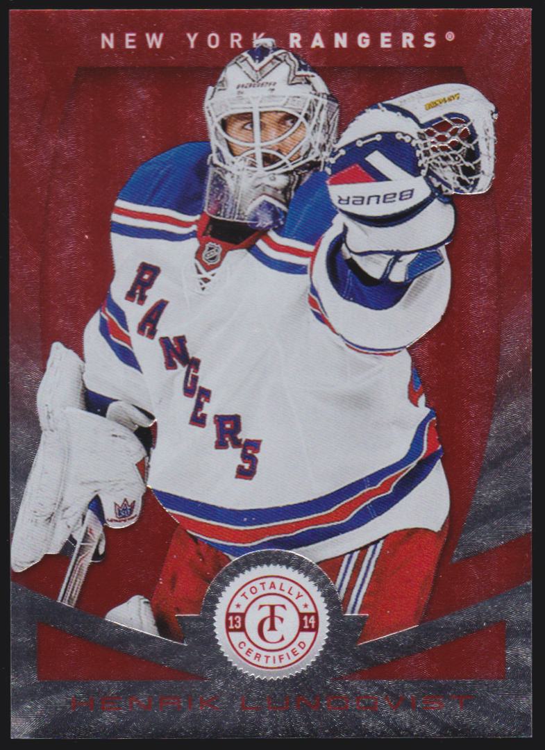 2013-14 Totally Certified Platinum Red #65 Henrik Lundqvist (image for) 2013-14 Totally Certified Platinum Red #65 Henrik Lundqvist