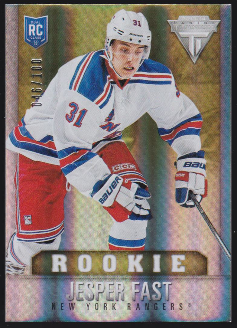 2013-14 Panini Titanium Draft Position #242 Jesper Fast 046/100 - RC Year (image for) 2013-14 Panini Titanium Draft Position #242 Jesper Fast 046/100 - RC Year