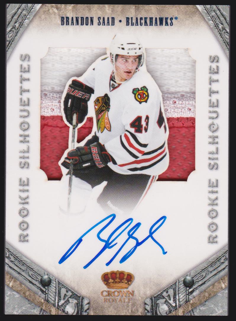 2011-12 Crown Royale #172 Brandon Saad Jerseys AUTO 07/99 RC (image for) 2011-12 Crown Royale #172 Brandon Saad Jerseys AUTO 07/99 RC