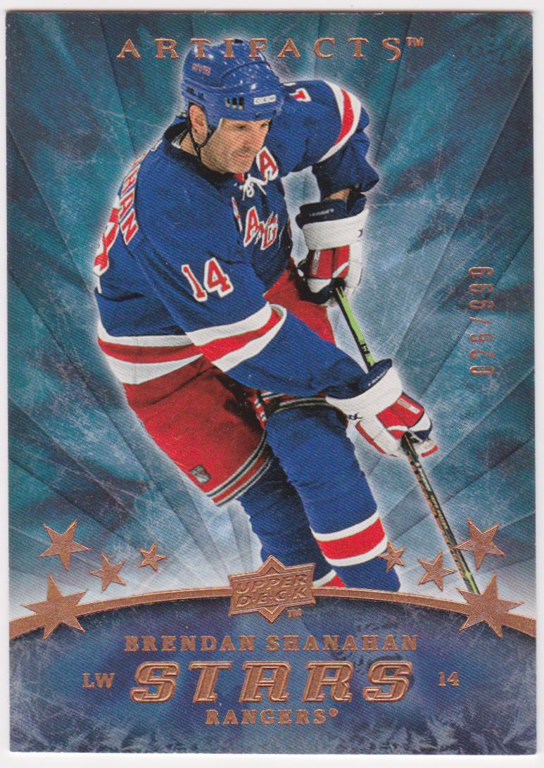 2008-09 Artifacts #169 Brendan Shanahan - Stars - 026/999 (image for) 2008-09 Artifacts #169 Brendan Shanahan - Stars - 026/999