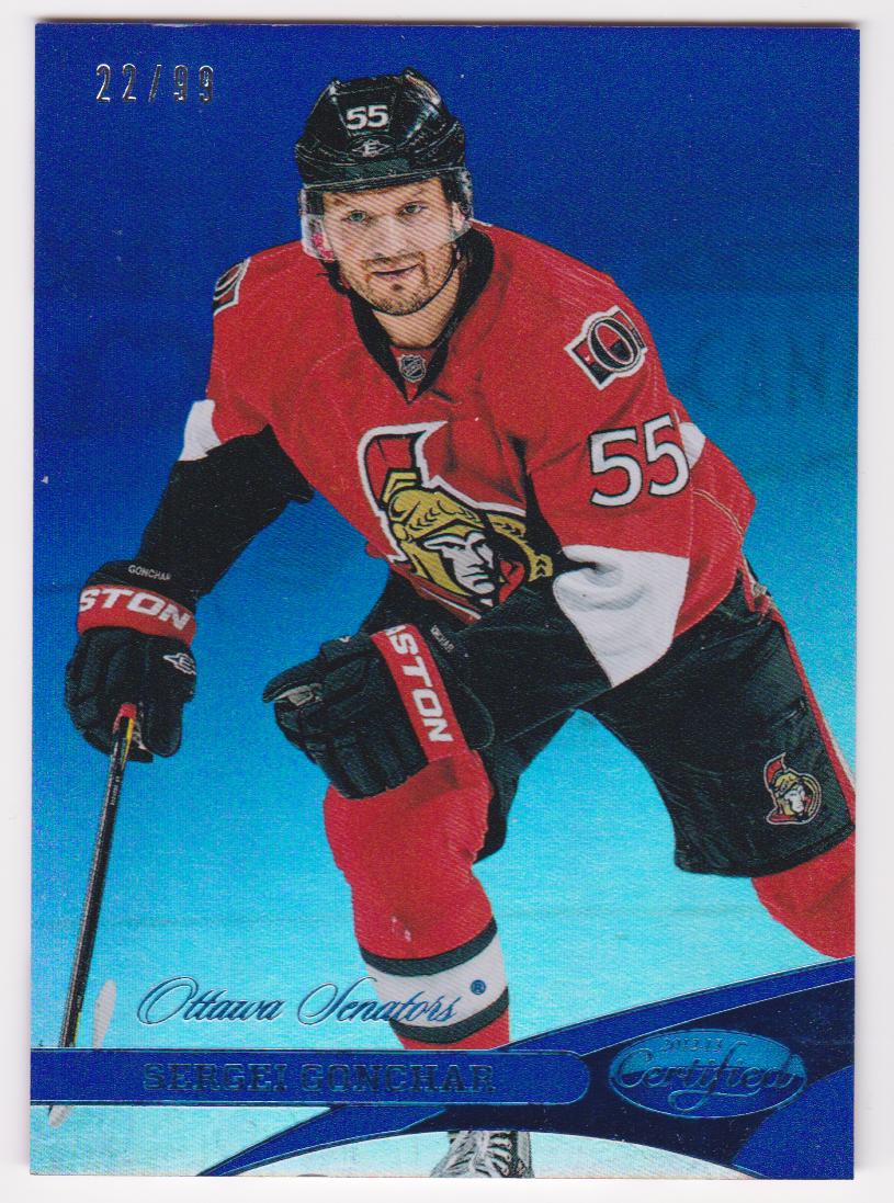 (image for) 2012-13 Certified Mirror Blue #55 Sergei Gonchar 22/99