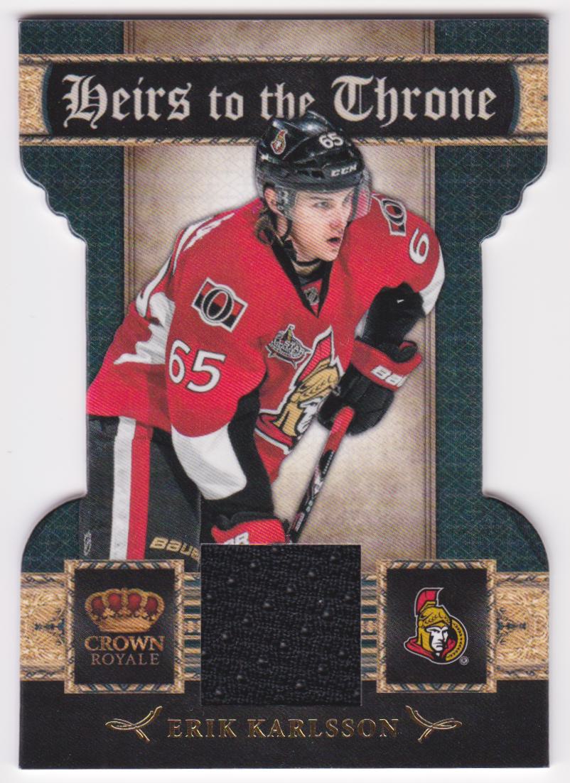 2011-12 Crown Royale Heirs To The Throne Materials #27 Erik Karlsson - Jerseys (image for) 2011-12 Crown Royale Heirs To The Throne Materials #27 Erik Karlsson - Jerseys