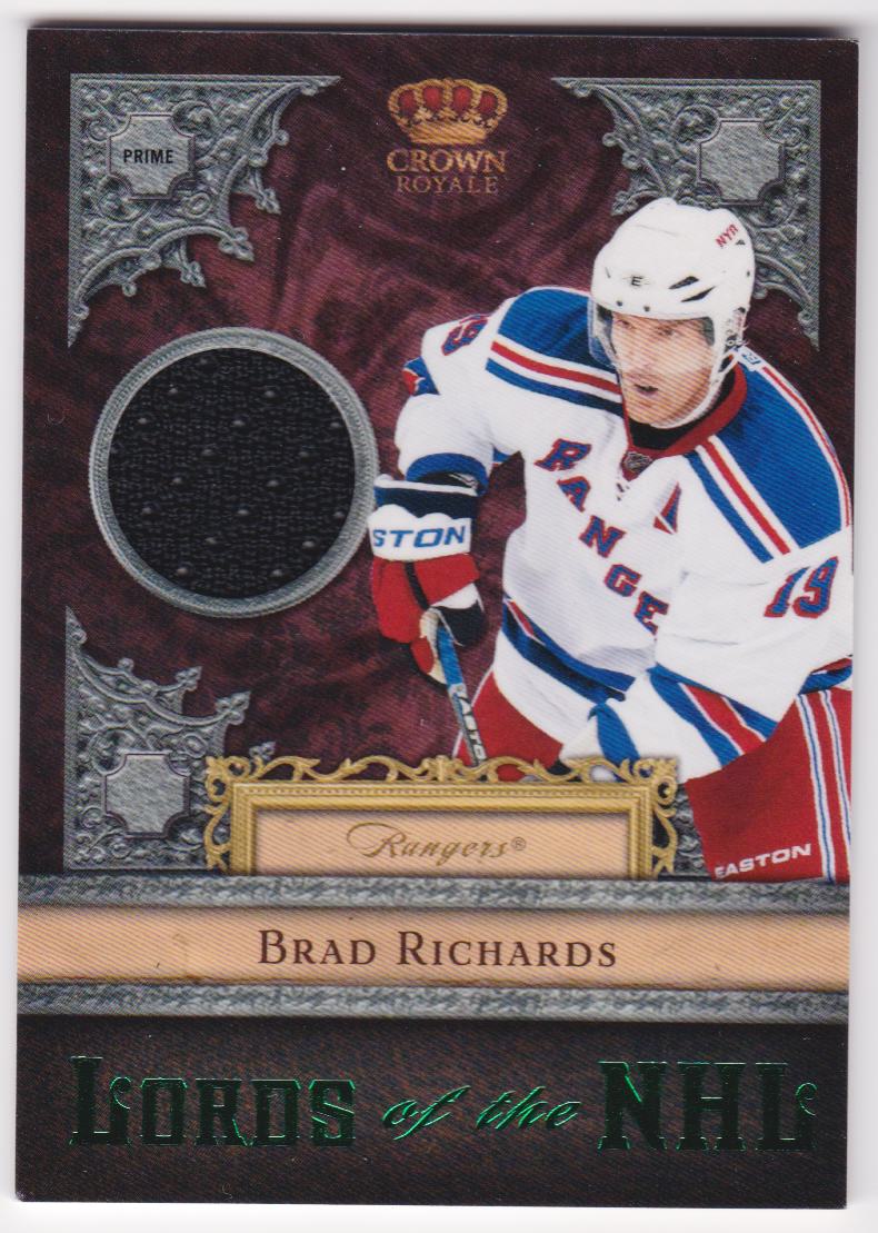 2011-12 Crown Royale Lords of the NHL Materials #10 Brad Richards (image for) 2011-12 Crown Royale Lords of the NHL Materials #10 Brad Richards