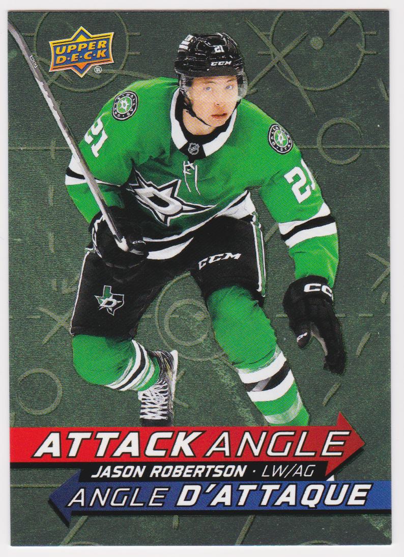 2025-26 Upper Deck Tim Hortons Attack Angle #AA18 Jason Robertson (image for) 2025-26 Upper Deck Tim Hortons Attack Angle #AA18 Jason Robertson
