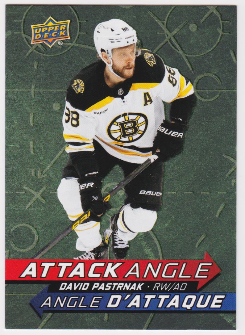 2025-26 Upper Deck Tim Hortons Attack Angle #AA11 David Pastrnak (image for) 2025-26 Upper Deck Tim Hortons Attack Angle #AA11 David Pastrnak
