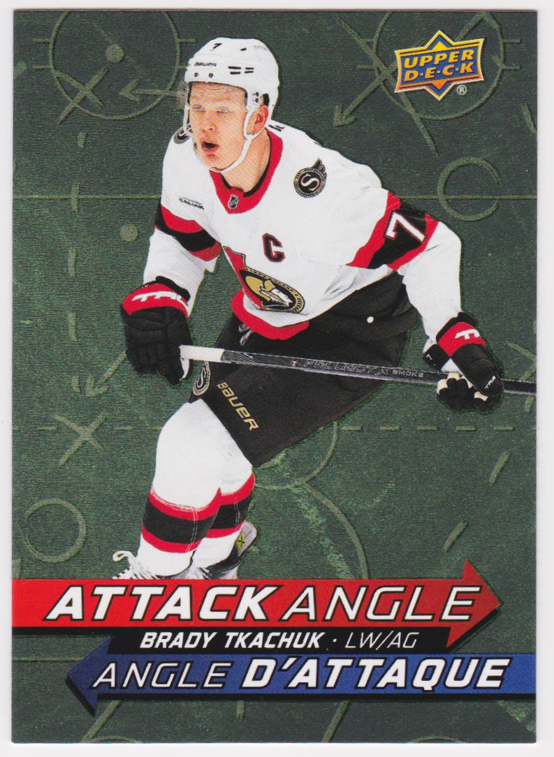 2025-26 Upper Deck Tim Hortons Attack Angle #AA16 Brady Tkachuk (image for) 2025-26 Upper Deck Tim Hortons Attack Angle #AA16 Brady Tkachuk