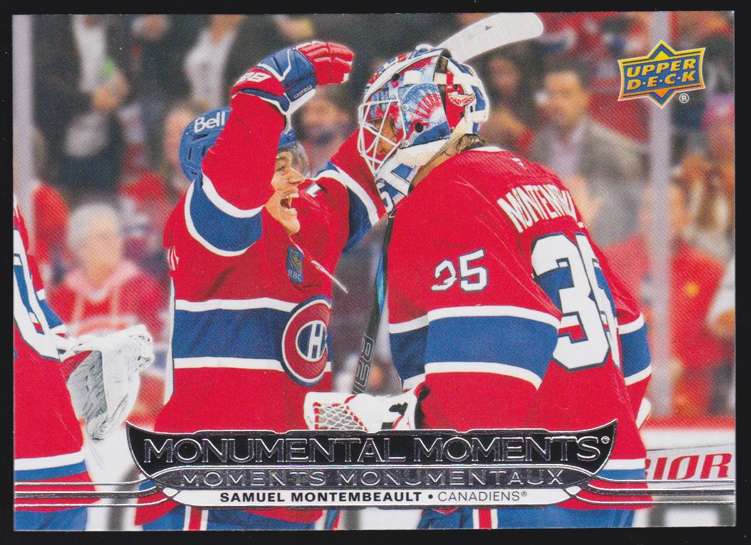 (image for) 2025-26 Upper Deck Tim Hortons Monumental Moments #MM1 Samuel Montembeault