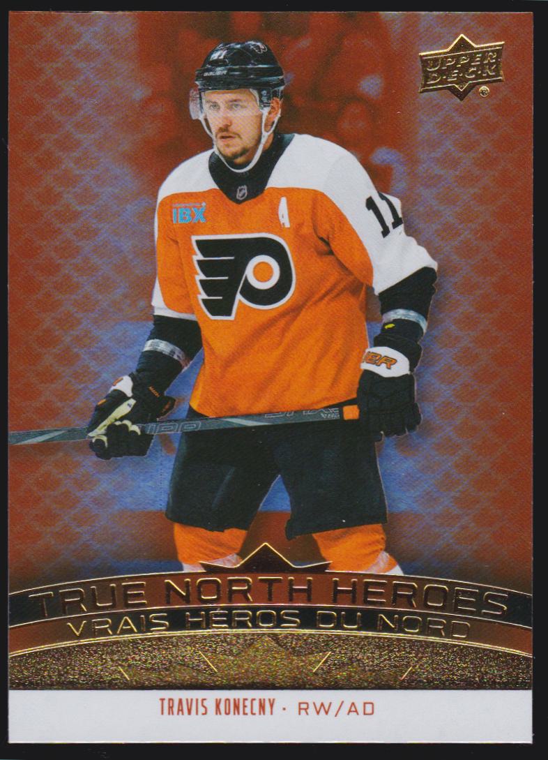 2025-26 Upper Deck Tim Hortons True North Heroes #TNH7 Travis Konecny (image for) 2025-26 Upper Deck Tim Hortons True North Heroes #TNH7 Travis Konecny