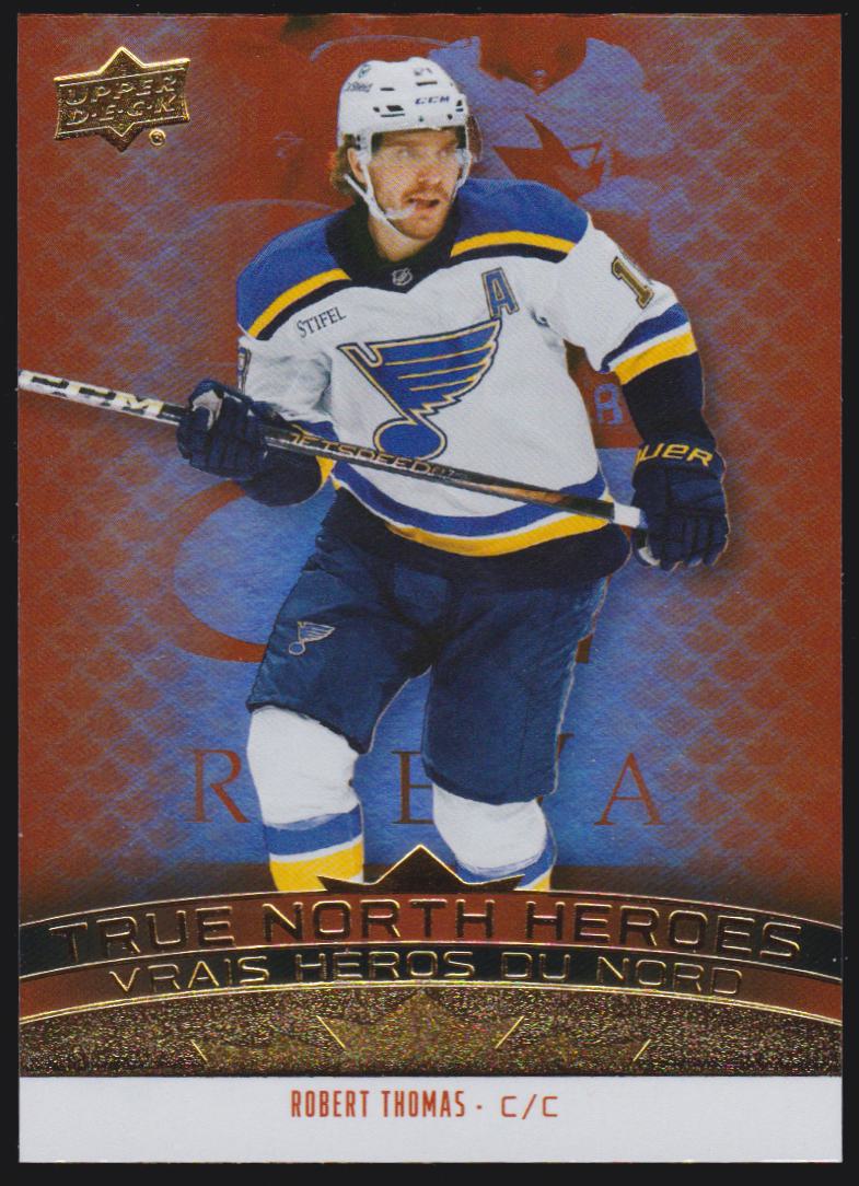 2025-26 Upper Deck Tim Hortons True North Heroes #TNH13 Robert Thomas (image for) 2025-26 Upper Deck Tim Hortons True North Heroes #TNH13 Robert Thomas