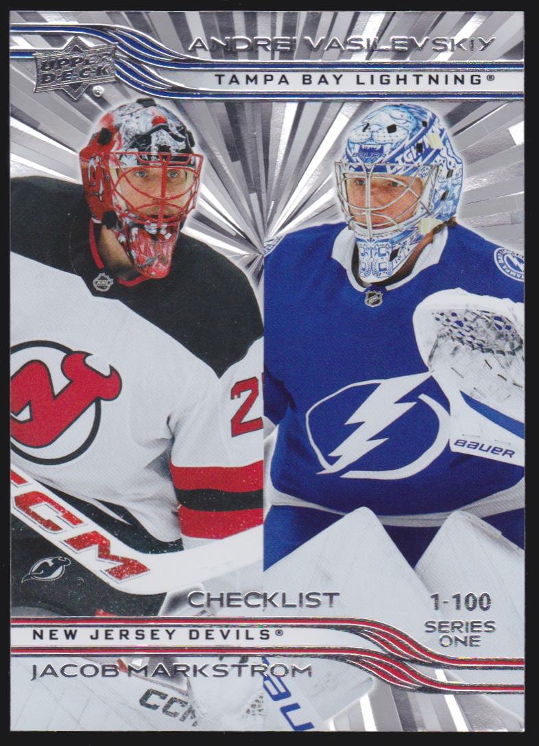 2025-26 Upper Deck Outburst #199 Jacob Markstrom/Andrei Vasilevskiy - Checklist (image for) 2025-26 Upper Deck Outburst #199 Jacob Markstrom/Andrei Vasilevskiy - Checklist