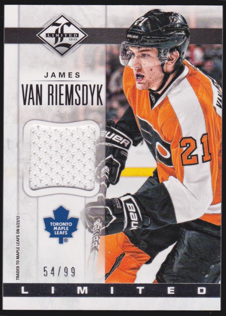 2012-13 Limited Materials #LJJV James van Riemsdyk 54/99 (image for) 2012-13 Limited Materials #LJJV James van Riemsdyk 54/99