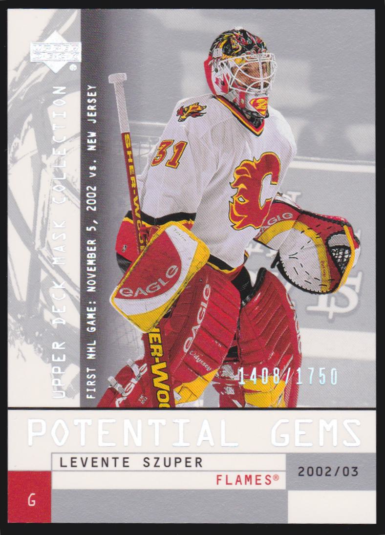 2002-03 UD Mask Collection #141 Levente Szuper RC 1408/1750 (image for) 2002-03 UD Mask Collection #141 Levente Szuper RC 1408/1750