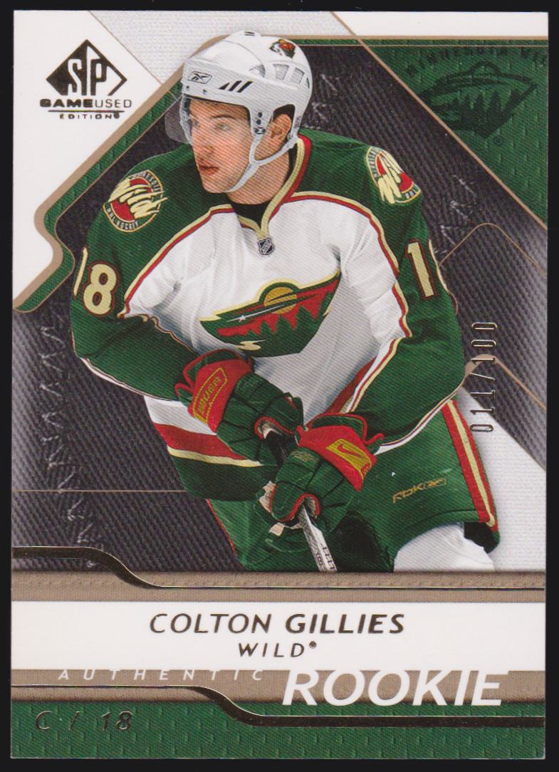 2008-09 SP Game Used Gold #155 Colton Gillies 011/100 (image for) 2008-09 SP Game Used Gold #155 Colton Gillies 011/100