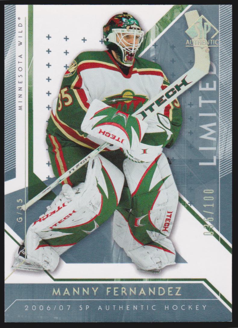 2006-07 SP Authentic Limited #54 Manny Fernandez 036/100 (image for) 2006-07 SP Authentic Limited #54 Manny Fernandez 036/100