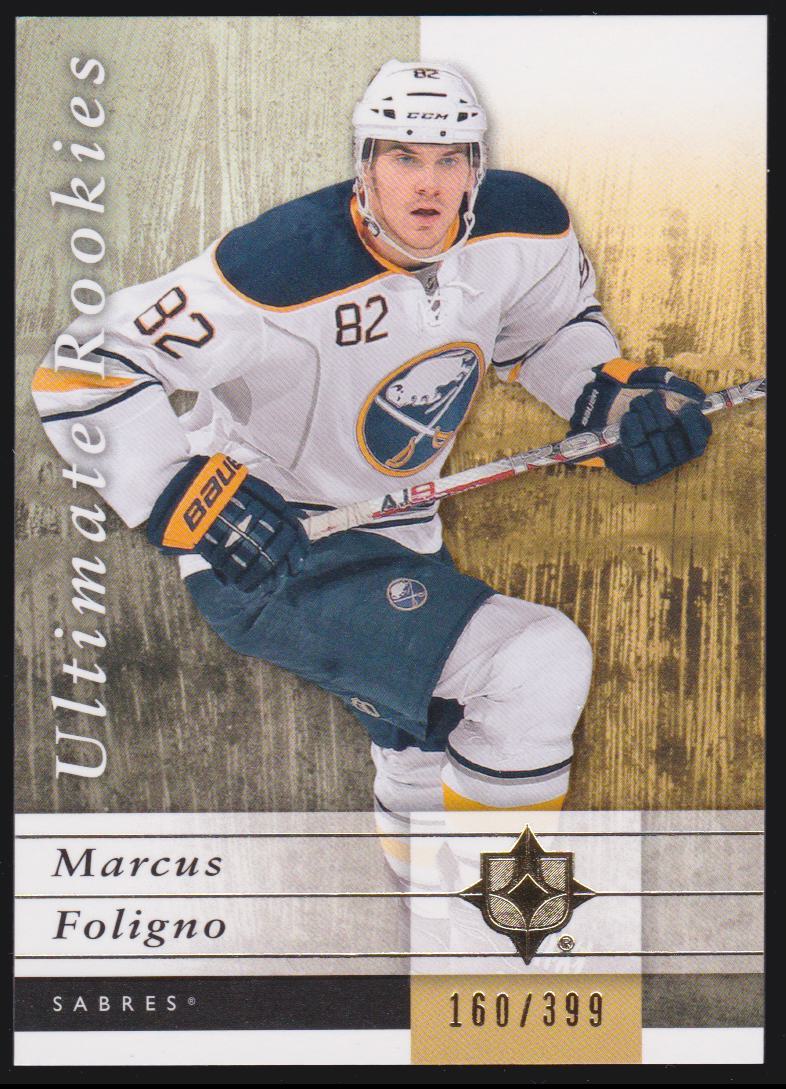 2011-12 Ultimate Collection #64 Marcus Foligno RC 160/399 (image for) 2011-12 Ultimate Collection #64 Marcus Foligno RC 160/399