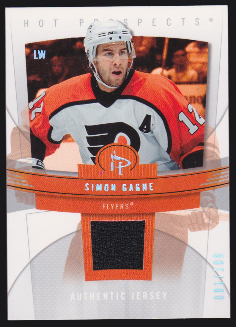 (image for) 2006-07 Hot Prospects Red Hot #71 Simon Gagne 001/100