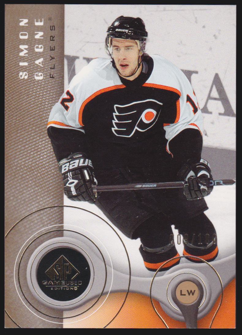 2005-06 SP Game Used Gold #74 Simon Gagne 009/100 (image for) 2005-06 SP Game Used Gold #74 Simon Gagne 009/100