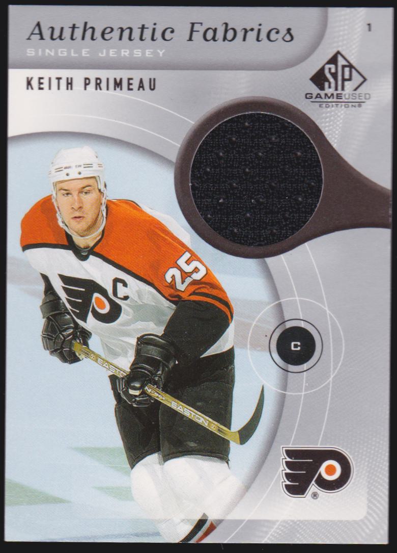 2005-06 SP Game Used Authentic Fabrics #AFKP Keith Primeau (image for) 2005-06 SP Game Used Authentic Fabrics #AFKP Keith Primeau