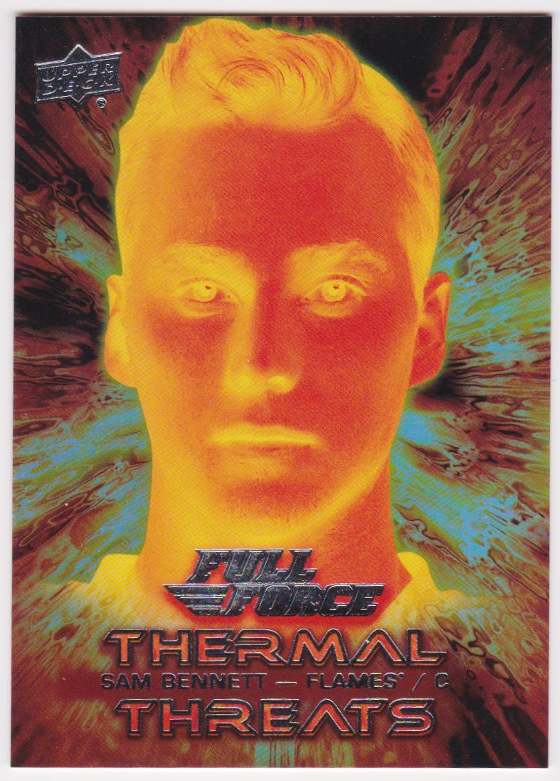 2015-16 Upper Deck Full Force Thermal Threats #TTSB Sam Bennett SP (image for) 2015-16 Upper Deck Full Force Thermal Threats #TTSB Sam Bennett SP