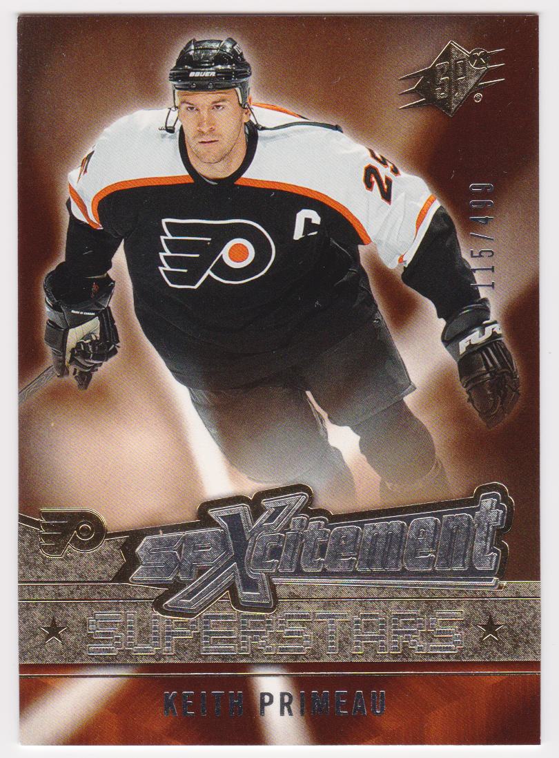 2005-06 SPx Xcitement Superstars #XSKP Keith Primeau 115/499 (image for) 2005-06 SPx Xcitement Superstars #XSKP Keith Primeau 115/499